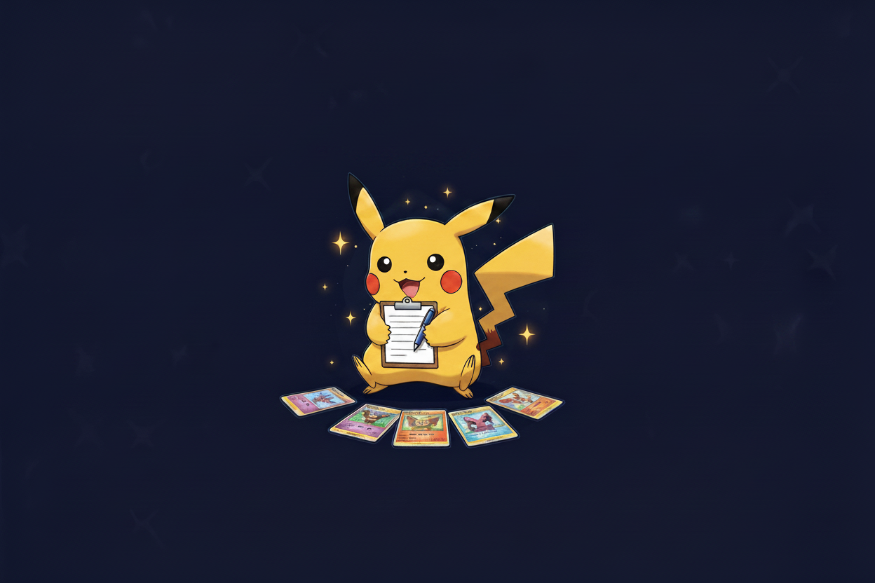 Pikachu met feedbackformulier zonder tekst