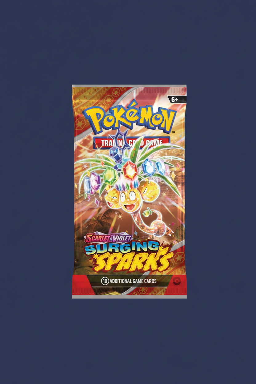 Pokémon Surging Sparks - Dark Navy Blue Background