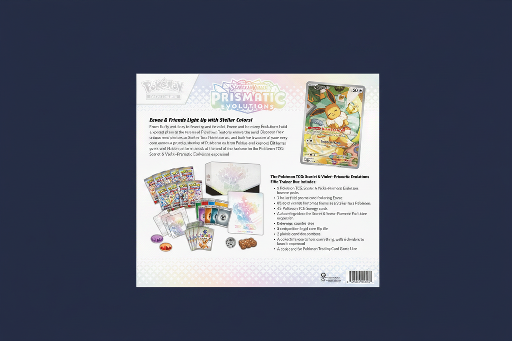 Prismatic Evolutions ETB - Back navy blue